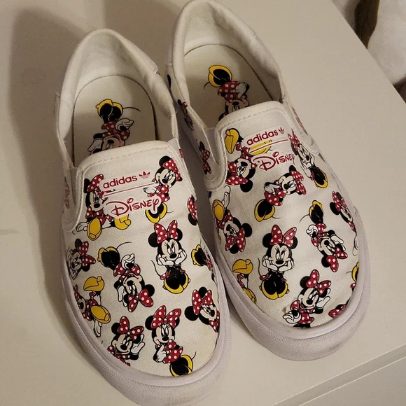 adidas gazelle silver green womens Adidas x Minnie Mouse Shoes  Little White Sneakers